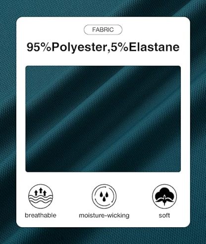 ZITY Men's Quarter Zip Solid Color Slim Fit Polo Shirt-CUMPO04526