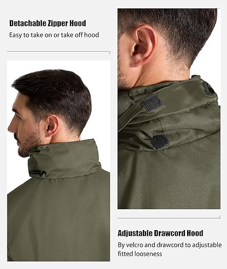 ZITY Men's Waterproof Rain Gear Outdoor Rainwear-CUMRS03412