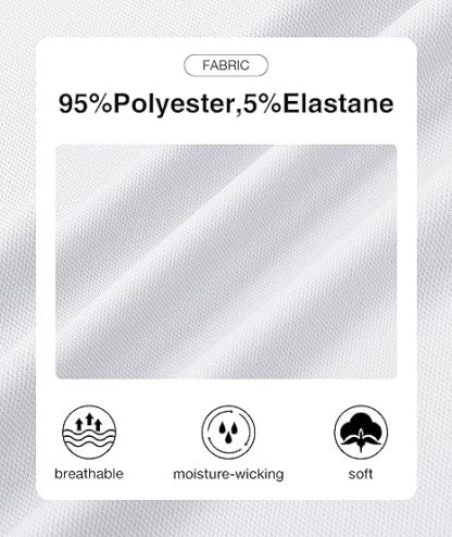 ZITY Men's Quarter Zip Solid Color Slim Fit Polo Shirt-CUMPO04526