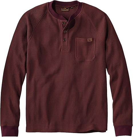 ZITY Men's Long Sleeve Casual Waffle Thermal Henley Shirt-CUMLS03493