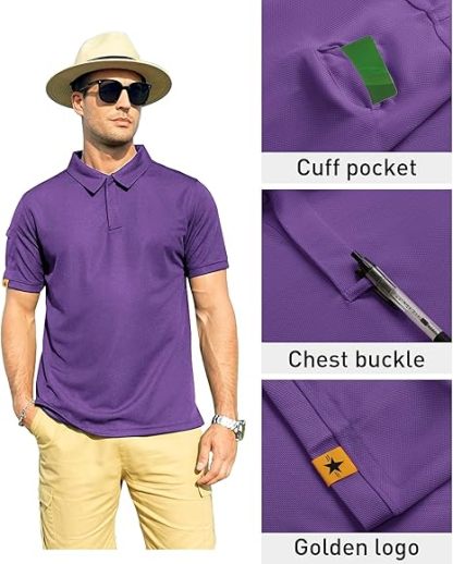 ZITY Men's Sports Golf S-5XL Polo Shirt-ZPK007196