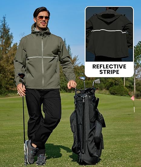 ZITY Men's Waterproof Breathable Packable Rainwear-CUMRS05414