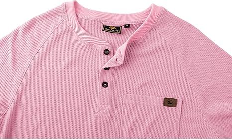 ZITY Men's Long Sleeve Casual Waffle Thermal Henley Shirt-CUMLS03493