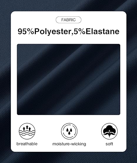 ZITY Men's Quarter Zip Solid Color Slim Fit Polo Shirt-CUMPO04526