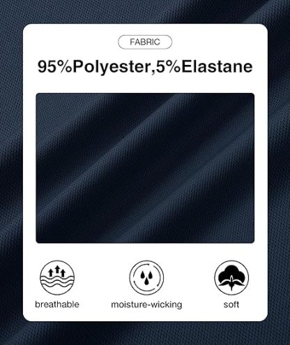 ZITY Men's Quarter Zip Solid Color Slim Fit Polo Shirt-CUMPO04526