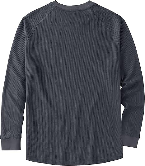 ZITY Men's Long Sleeve Casual Waffle Thermal Henley Shirt-CUMLS03493