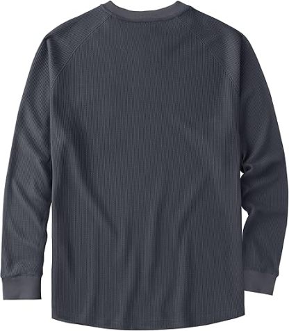 ZITY Men's Long Sleeve Casual Waffle Thermal Henley Shirt-CUMLS03493