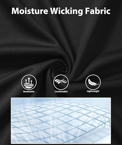 ZITY Men's Button Up Slim Fit Golf Polo Shirt-CUMPO05193