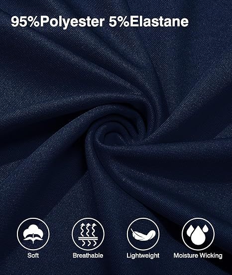 ZITY Men's Quarter Zip Slim Fit Polo Shirt-ZPK008403