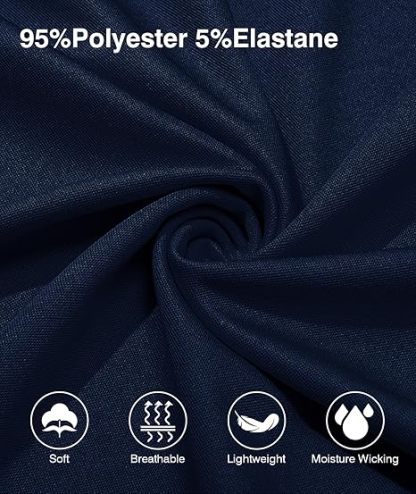 ZITY Men's Quarter Zip Slim Fit Polo Shirt-ZPK008403