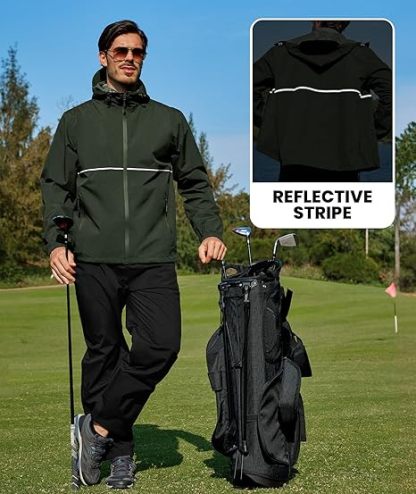 ZITY Men's Waterproof Breathable Packable Rainwear-CUMRS05414