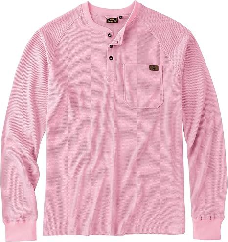 ZITY Men's Long Sleeve Casual Waffle Thermal Henley Shirt-CUMLS03493