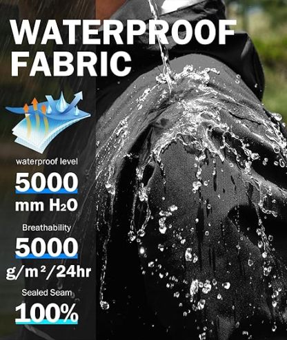 ZITY Men's Waterproof Breathable Packable Rainwear-CUMRS05414