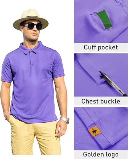 ZITY Men's Sports Golf S-5XL Polo Shirt-ZPK007196