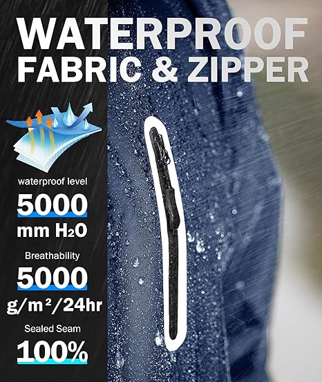 ZITY Men's Waterproof Lightweight  Outdoor Rainwear-TUMRS00209