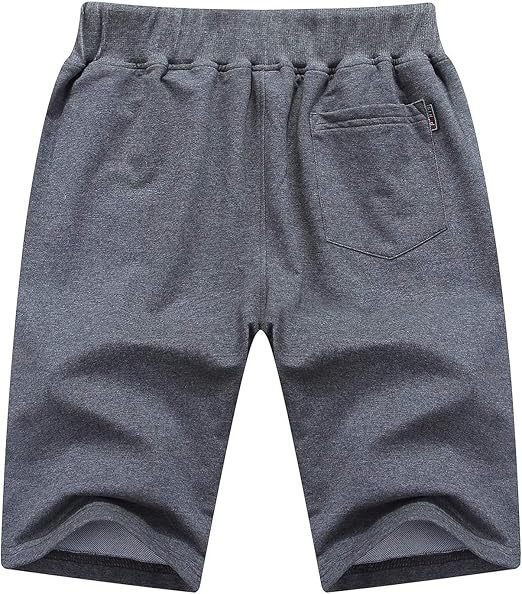 ZITY Men's Zipper Pocket Drawstring Elastic Waist Casual Shorts-AASSY0002