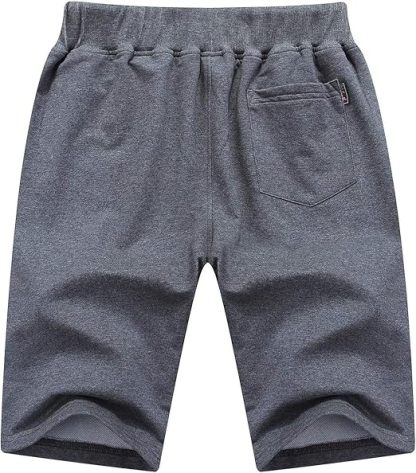 ZITY Men's Zipper Pocket Drawstring Elastic Waist Casual Shorts-AASSY0002