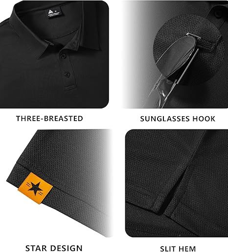 ZITY Men's Button Up Slim Fit Polo Shirt-CUMPO05192