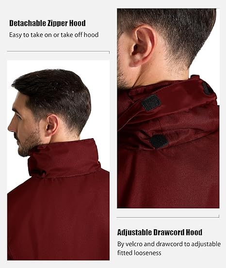 ZITY Men's Waterproof Rain Gear Outdoor Rainwear-CUMRS03412