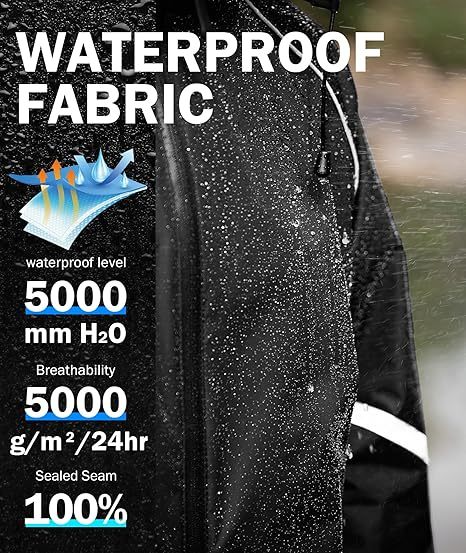 ZITY Men's Waterproof Lightweight Hooded Rainsuit-TUMRS05175