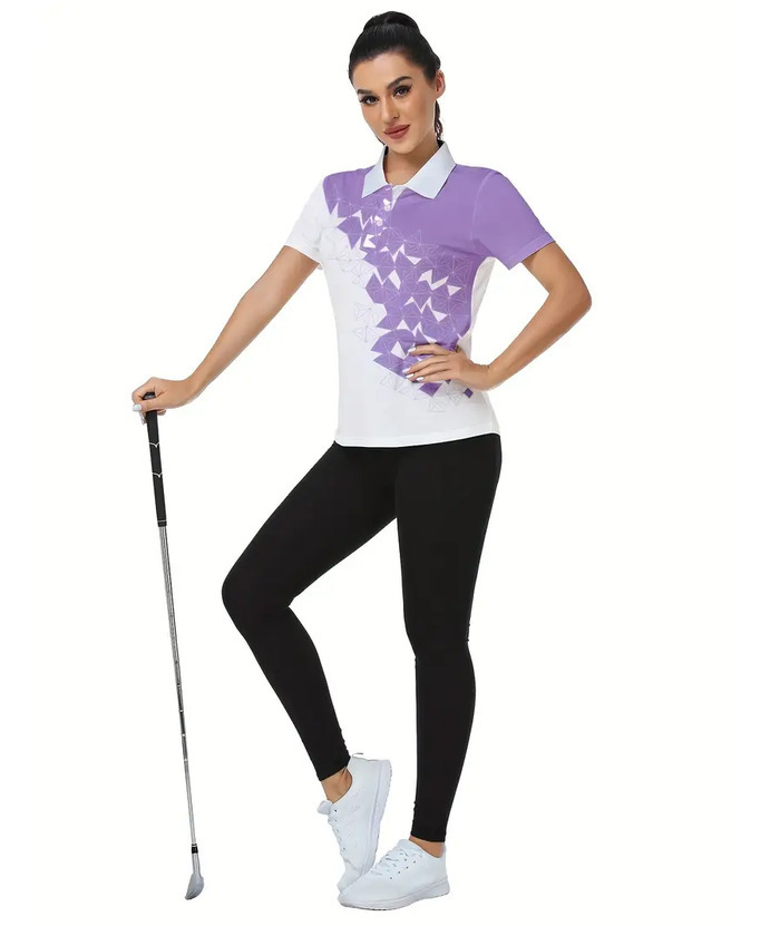 ZITY Women's Tennis Short Sleeve Quick Dry Summer Polo Shirt-ZPK004227 | Zitysports