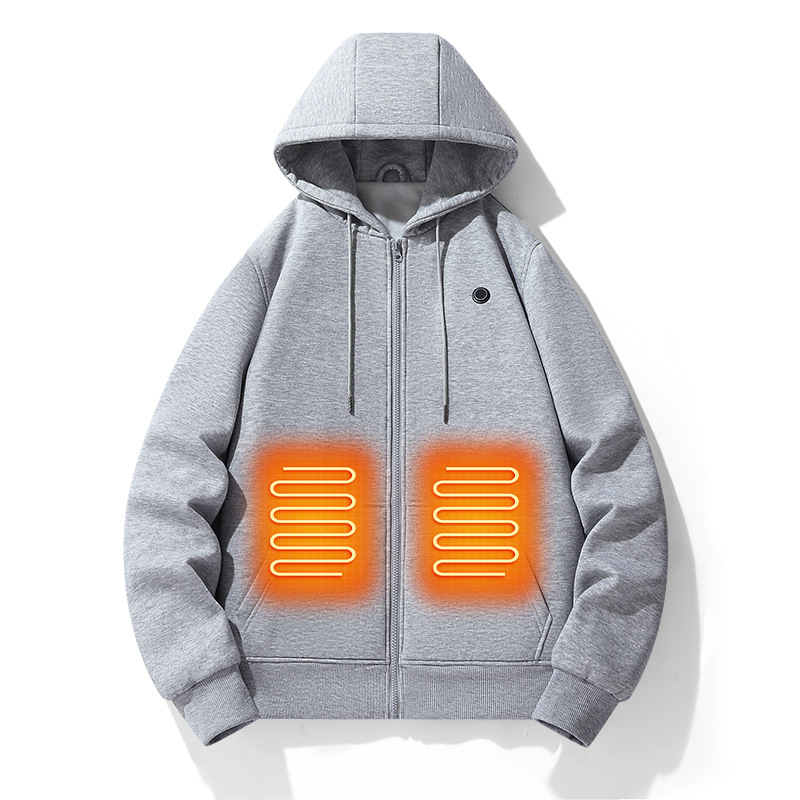 Men's 5 Heating Zone Heated Hoodie-DUMFH05686