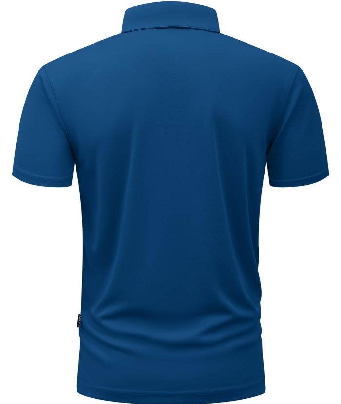 ZITY Men's Button Up Slim Fit Polo Shirt-CUMPO05188