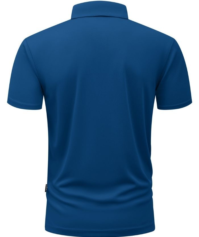 ZITY Men's Button Up Slim Fit Polo Shirt-CUMPO05188