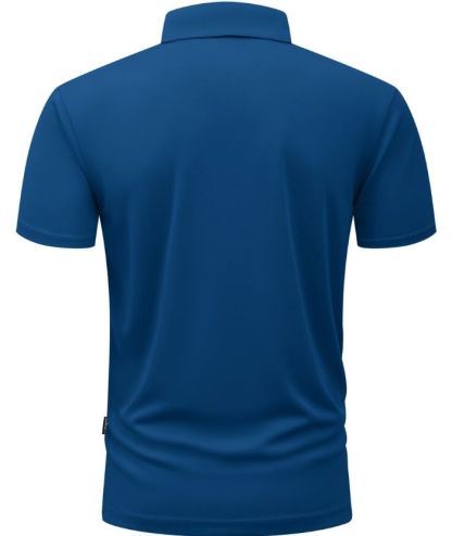 ZITY Men's Button Up Slim Fit Polo Shirt-CUMPO05188