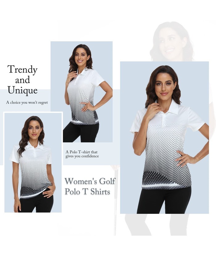 ZITY Women's Tennis Button-Up Short Sleeve Fast Dry Polo Shirt-ZPK001220 | Zitysports