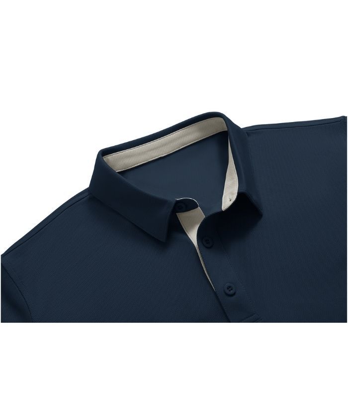 ZITY Men's Button Up Slim Fit Polo Shirt-CUMPO05188