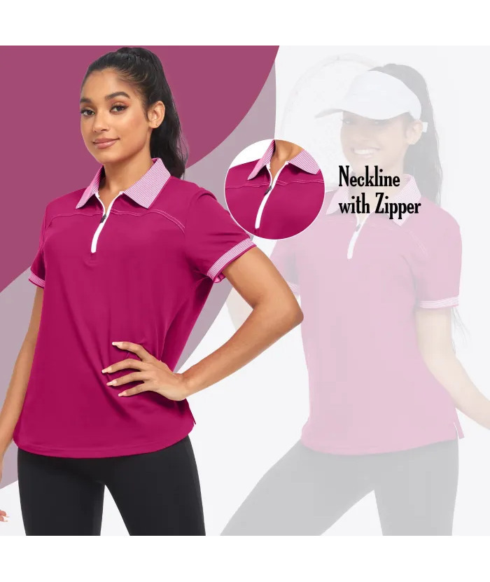 ZITY Women's Moisture Wicking Golf Shirt Slim Fit Casual Polo Shirt-ZPK001797 | Zitysports