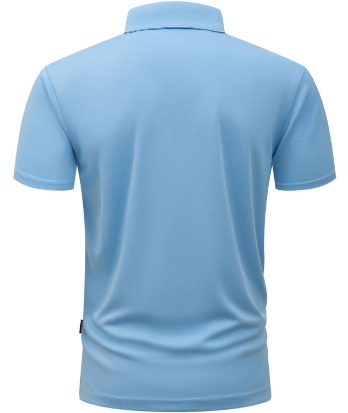 ZITY Men's Button Up Slim Fit Polo Shirt-CUMPO05188