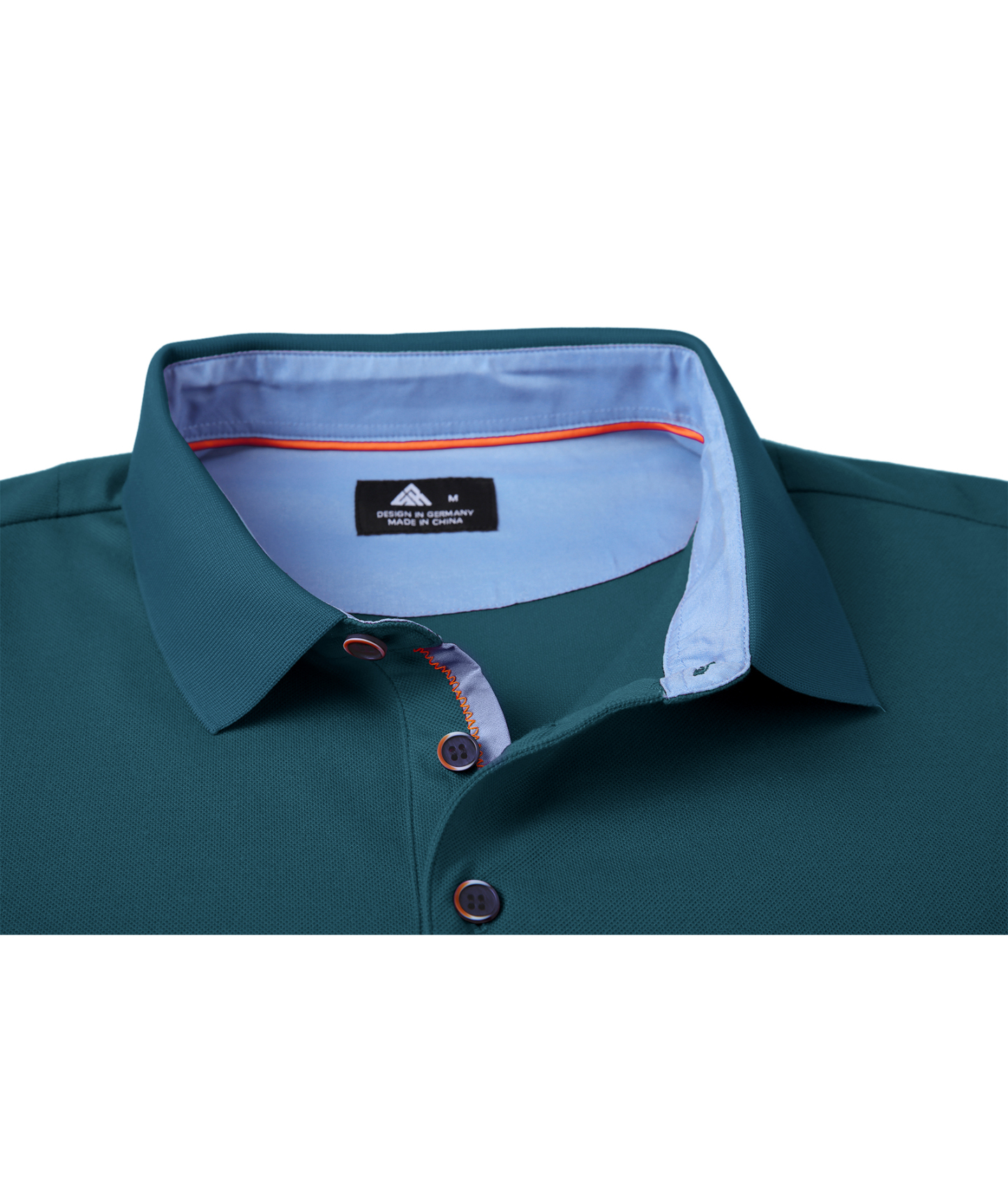 ZITY Men's Button Up Dri Fit Long Sleeve Polo Shirt-CFMPO00095