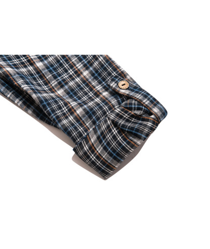 ZITY Men's Long Sleeve Casual Button Down Plaid Flannel Shirt-ZPK005339 | Zitysports