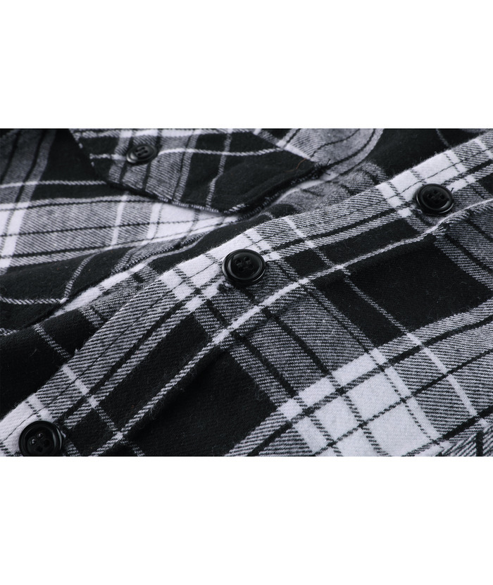 ZITY Men's Button Up Plaid Flannel Shirt-ZPK006183 | Zitysports