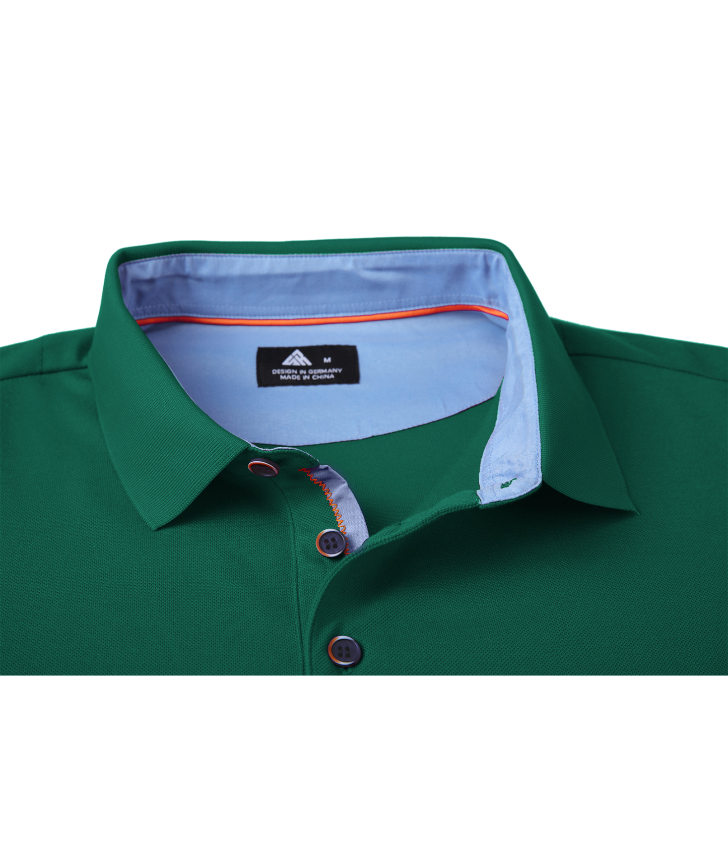 ZITY Men's Button Up Dri Fit Long Sleeve Polo Shirt-CFMPO00095