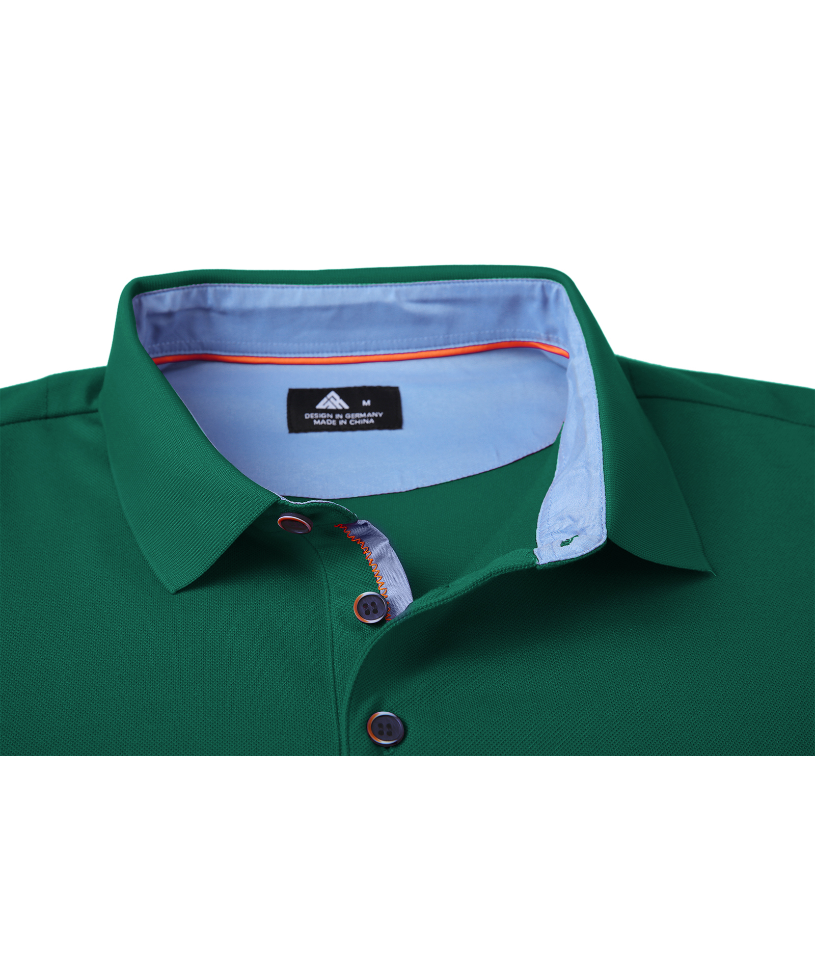 ZITY Men's Button Up Dri Fit Long Sleeve Polo Shirt-CFMPO00095