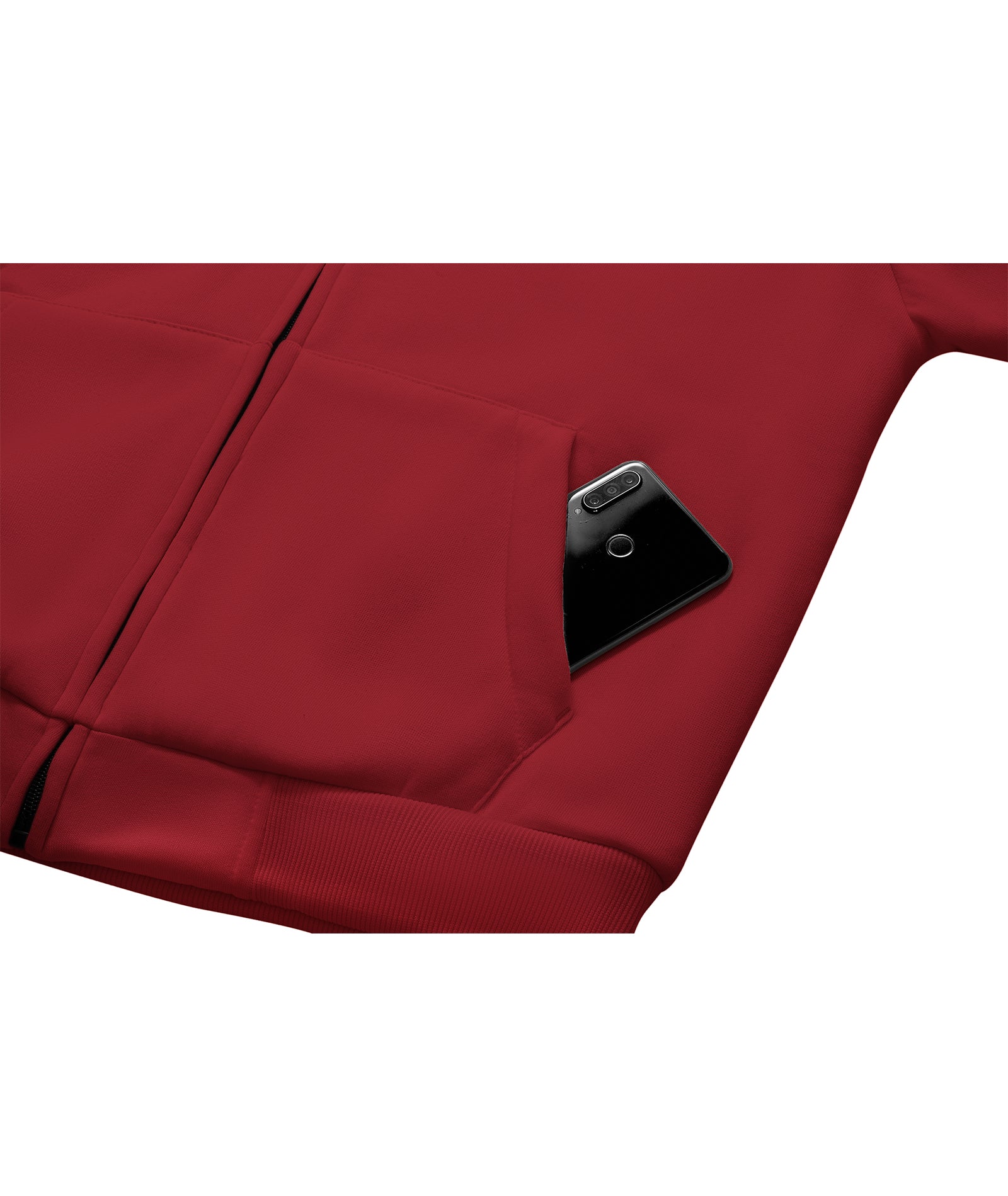 ZITY Men's Solid Hooded Jacket Thick Fleece Hoodie For Fall Winter-ZPK007270 | Zitysports