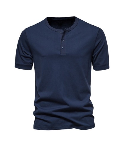 ZITY Men's Cotton Henley Shirt-ZPK010507  | Zitysports