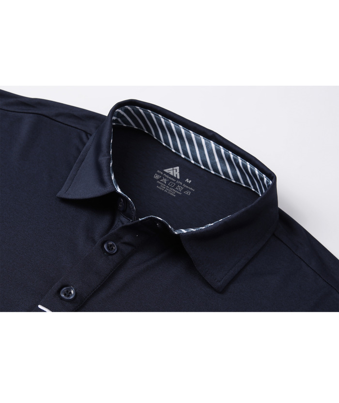 ZITY Men's Long Sleeve Quick Dry Sports Golf Tennis Polo Shirt-ZPK004673 | Zitysports