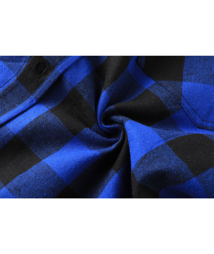 ZITY Men's Button Up Plaid Flannel Shirt-ZPK006183 | Zitysports
