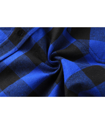 ZITY Men's Button Up Plaid Flannel Shirt-ZPK006183 | Zitysports