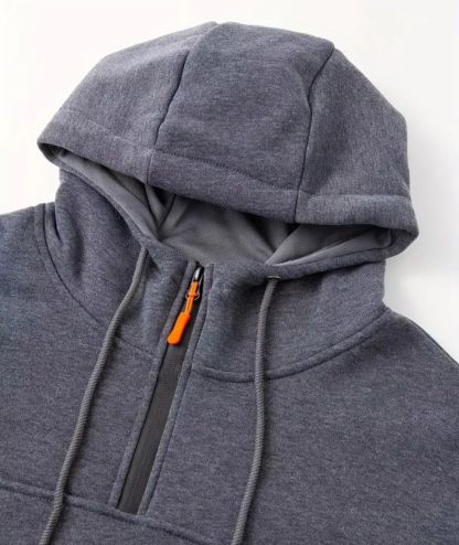ZITY Men's Long Sleeve Breathable Casual Hoodie with Kangaroo Pocket-DUMFH04948|Zitysports