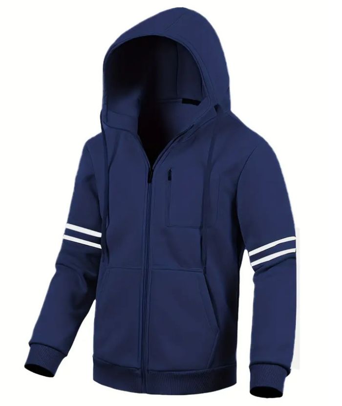 ZITY Men's Soft Fleece Fashion Zip Up Sweater Hoodie-DUMFH04956|Zitysports