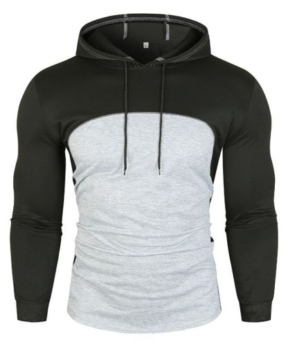 ZITY Men's Lightweight Long Sleeve Breathable Slim Fit Hoodie-DUMHD05007|Zitysports