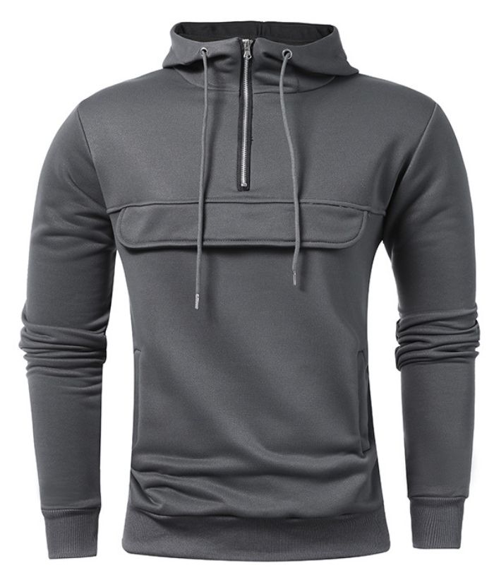 ZITY Men's Light Weight Breathable Hoodie with Side Pockets-DUMFH05032|Zitysports