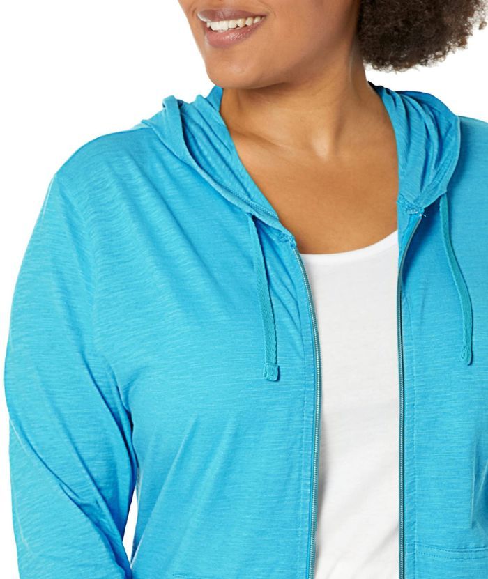 ZITY Women's Light Weight Long Sleeve Full Zipper Casual Hoodie-DUWHD04912|Zitysports