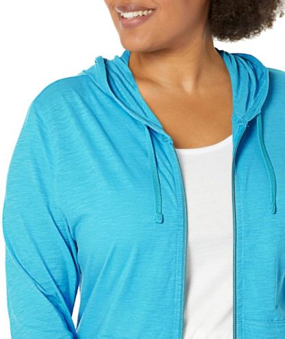 ZITY Women's Light Weight Long Sleeve Full Zipper Casual Hoodie-DUWHD04912|Zitysports