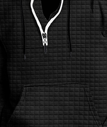 ZITY Men's Trendy Fashion Waffle Knit Sweatshirt Hoodie-DUMFH04886|Zitysports